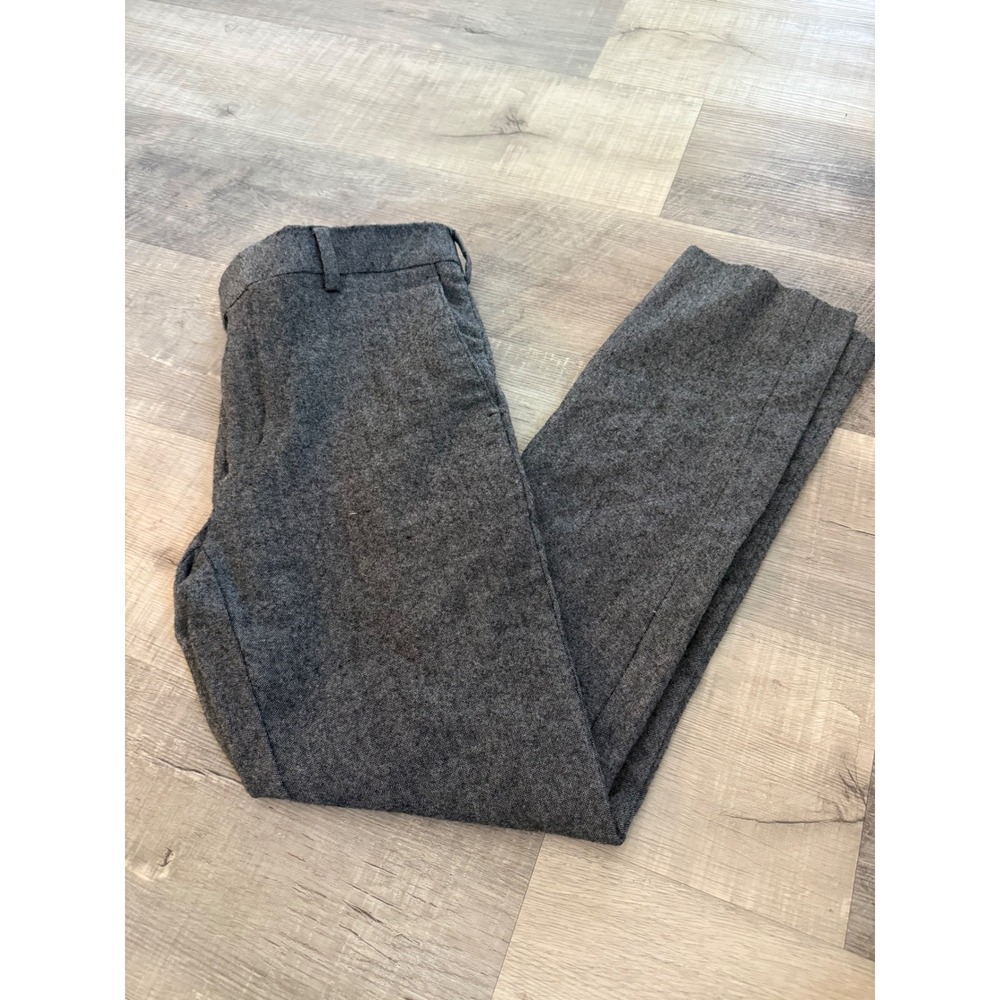 Louis Raphael Luxe Mens 34x32 Wool Blend Dress Pants Gray Flat Front Trousers